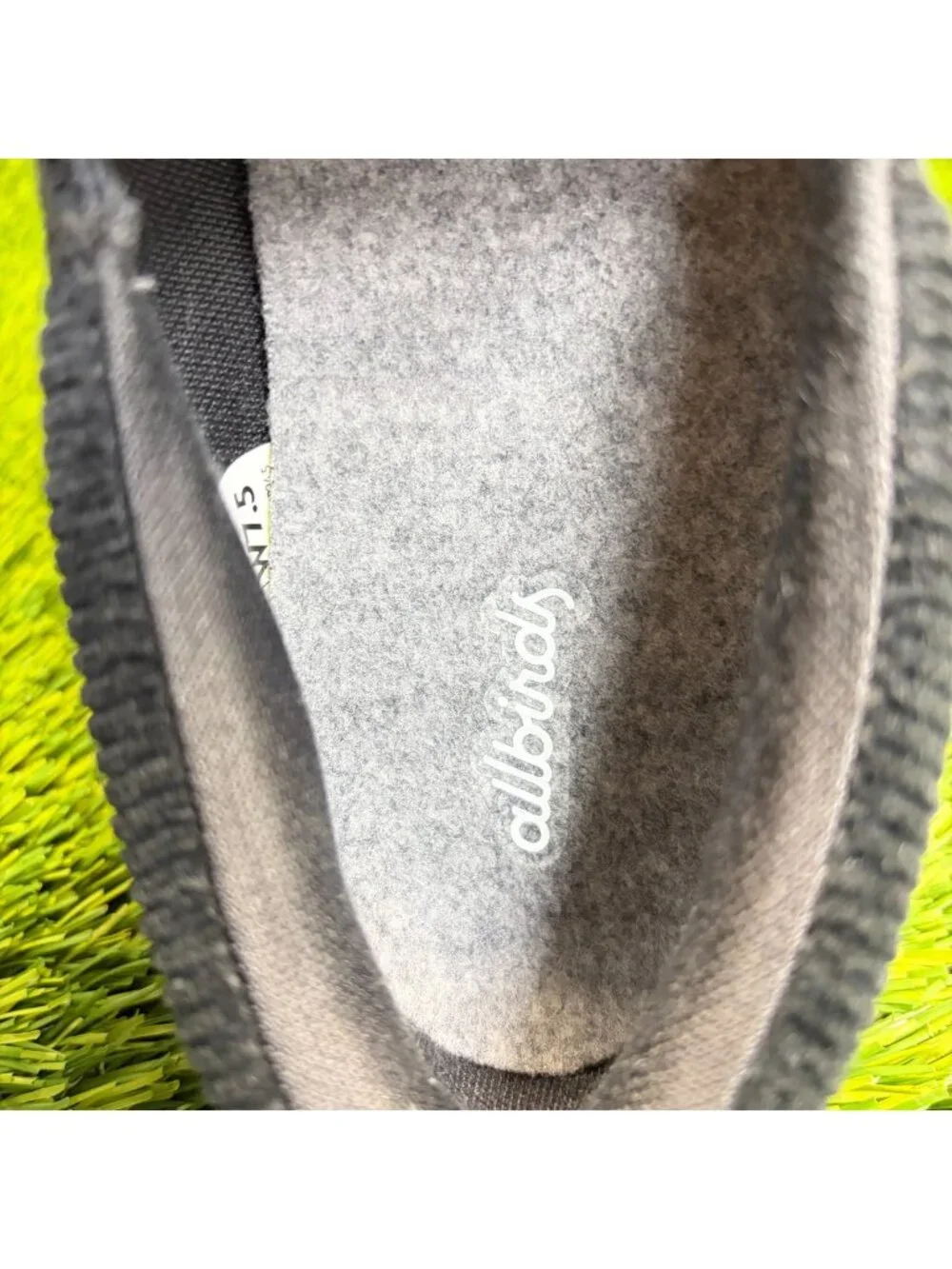 Allbirds Lounger Lift Womens Size 7.5 Black White Casual Slip On Shoes Sneakers